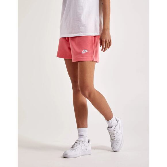 NEW Nike Club Fleece Mid-Rise Shorts Pink Women’s 2XL DQ5802-894 - Picture 2 of 7